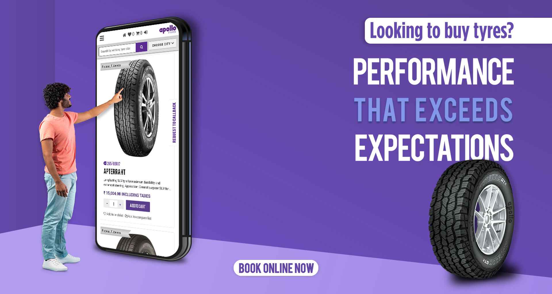 Find Car Tyres, SUV Tyres & Van Tyres | Apollo Tyres